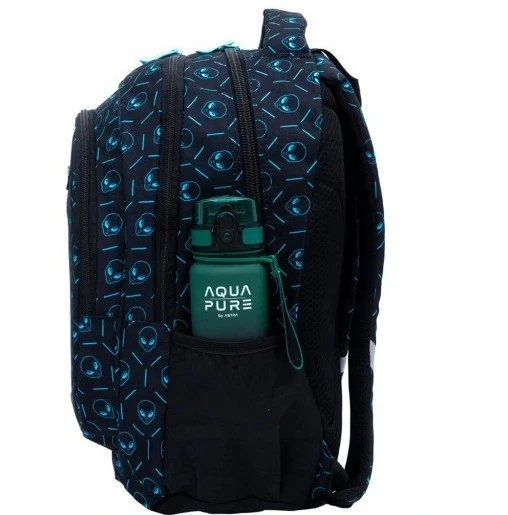 Astrabag Neon Ufo Ab300 kuprinė - juoda, mėlyna, 27l