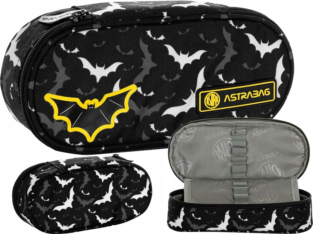 Astrabag Night Bats - Mokyklinė vieno skyriaus pieštukinė
