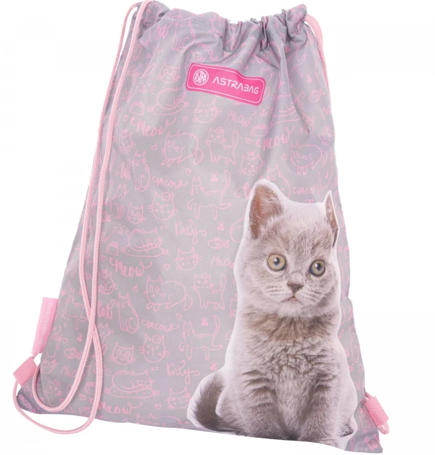 Astrabag "pinky Kitty" maišelis batams ir aprangai