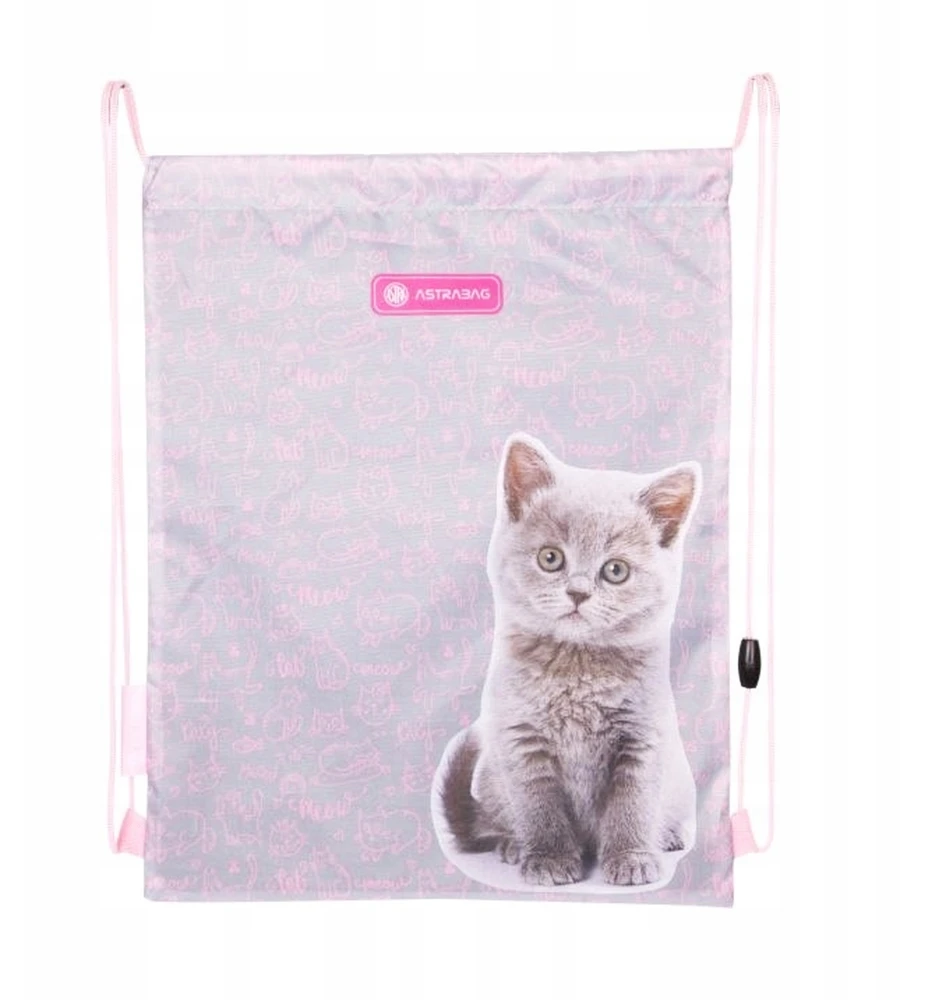 Astrabag "pinky Kitty" maišelis batams ir aprangai