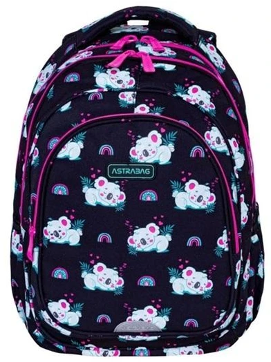 Astrabag Sleepy Koala 27l mokyklinė kuprinė mergaitėms