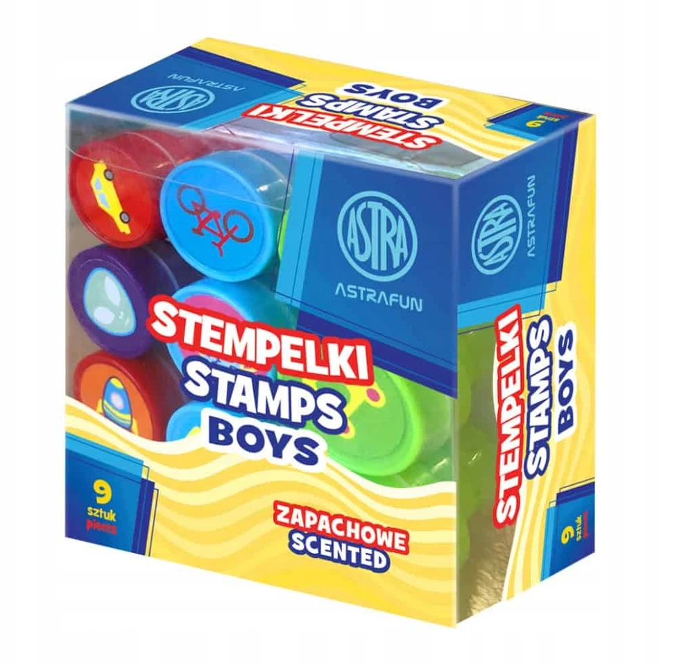 ASTRAFUN BOYS kvapieji antspaudai – 9 vnt ASTRA