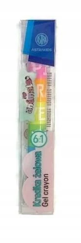 Astrakids 6in1 Gel Crayons - Cat Theme