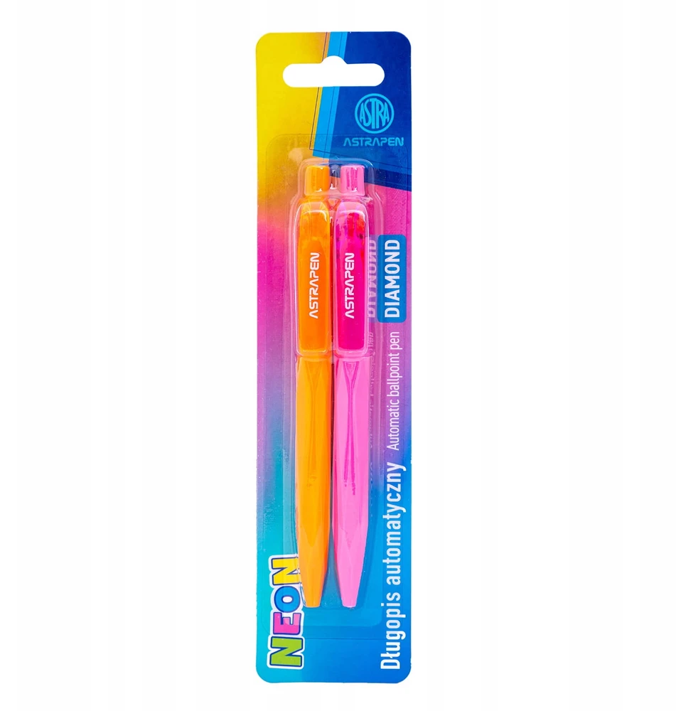 Astrapen Diamond Neon automatinis rašiklis 0,7 mm, 2 vnt.