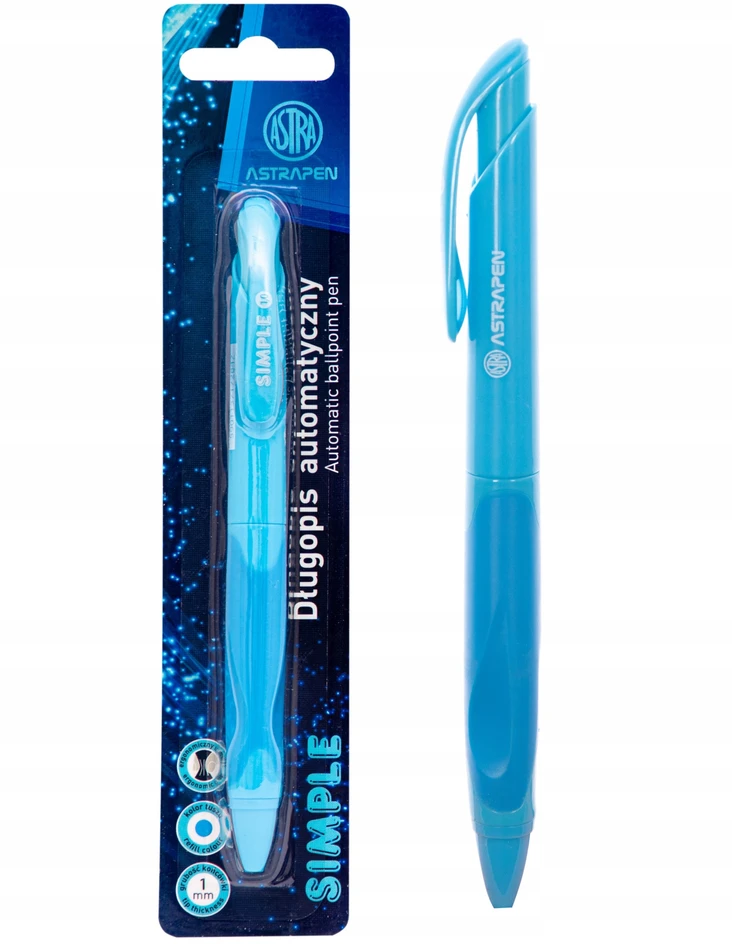 Astrapen Simple automatinis rašiklis, žalias, 1.0 mm