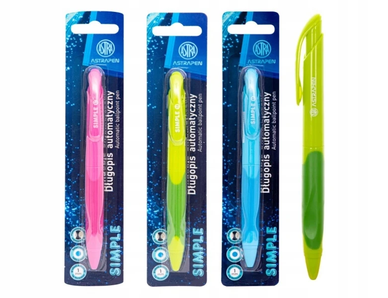 Astrapen Simple automatinis rašiklis, žalias, 1.0 mm