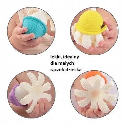 Aštuonkojo figūrėlė Mombella Octopus, balta P8125