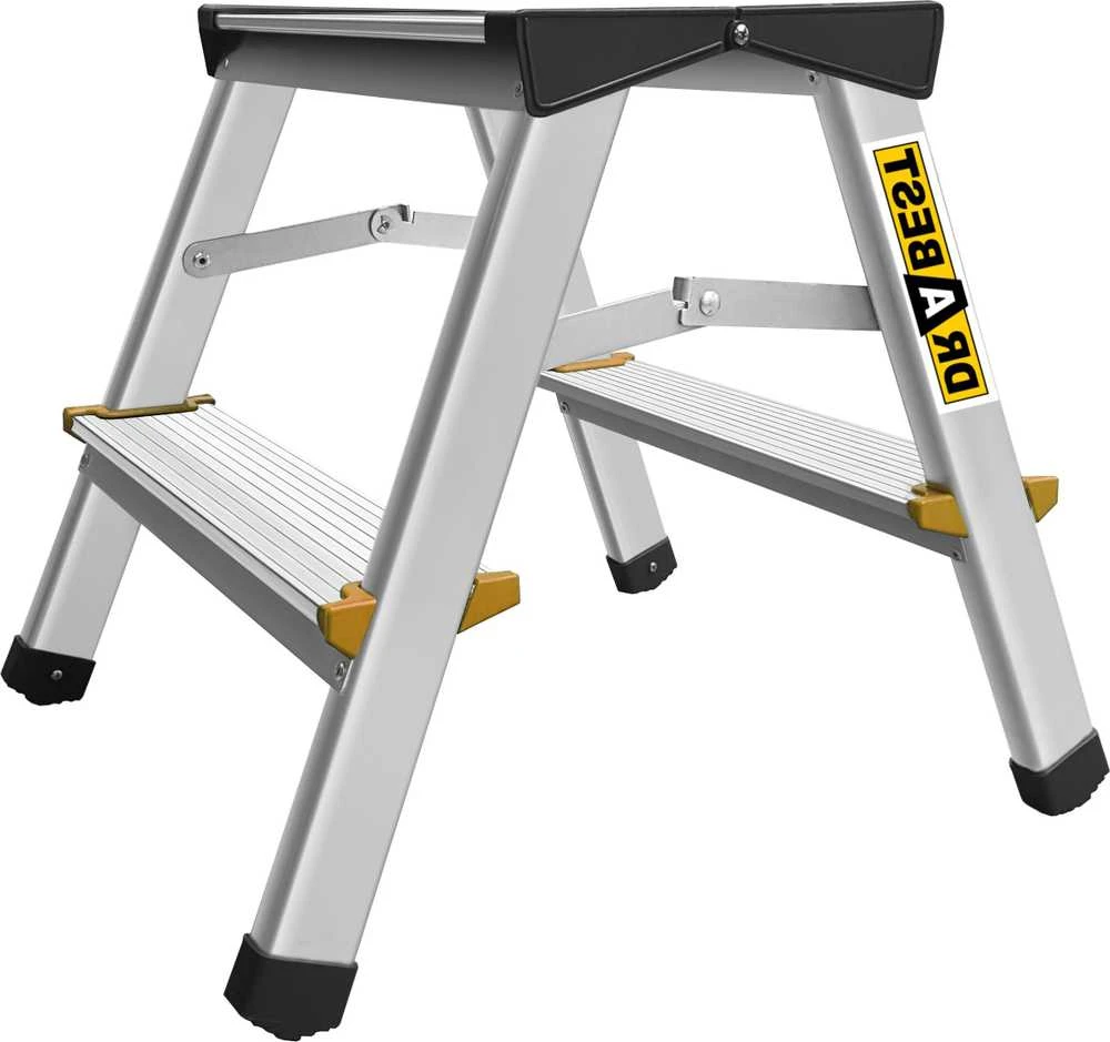 Dvipusės aliuminio kopėčios DRABEST DD2 150 kg