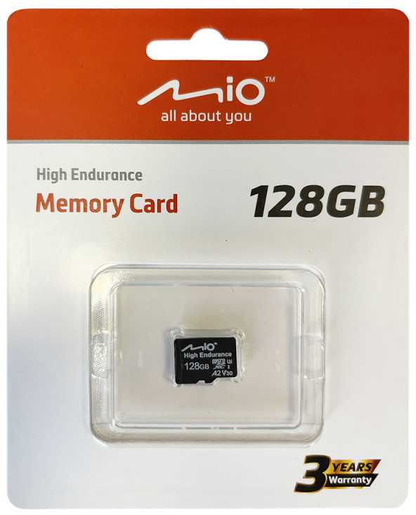 Atminties kortelė Mio High-Endurance | 128 GB | MicroSD | Flash atminties klasė UHS-I
