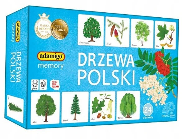 Atminties žaidimas Drzewa Polski Adamigo