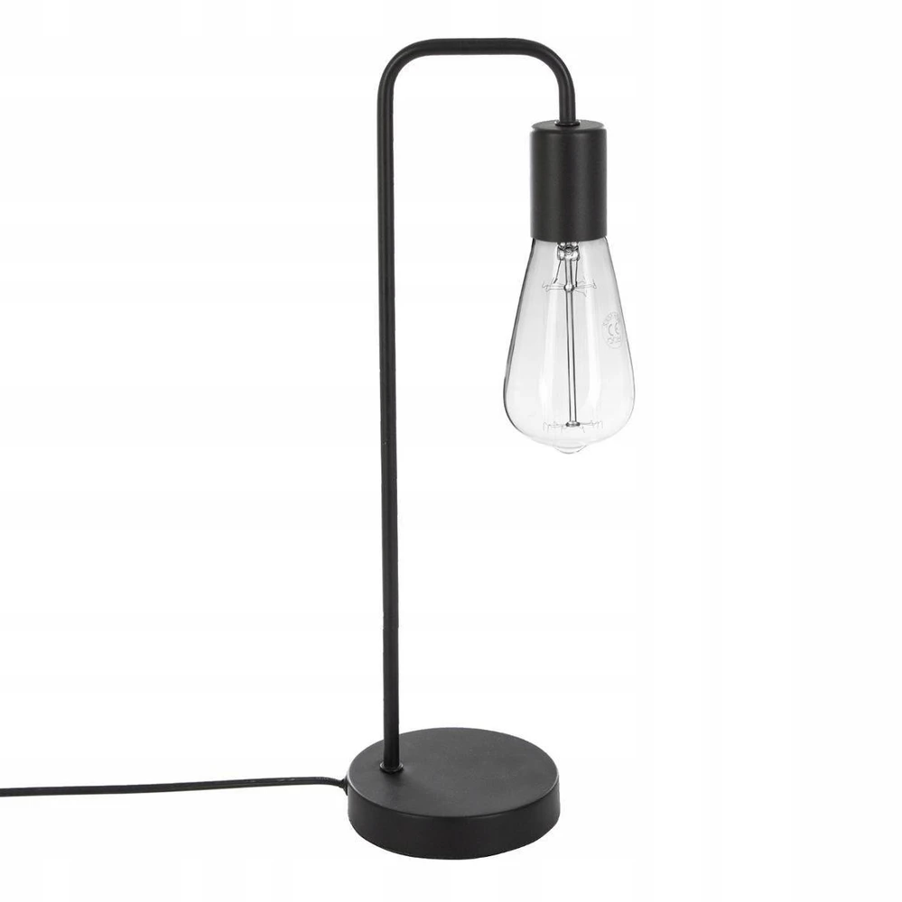 Atmosphera LAMPKA NA BIURKO METALOWA Juoda LAMPA STOŁOWA