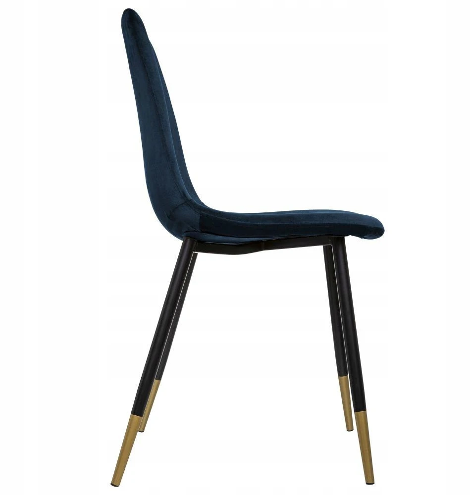 Atmosphera Moderni VELVET aksominė kėdė, mėlyna, svetainė