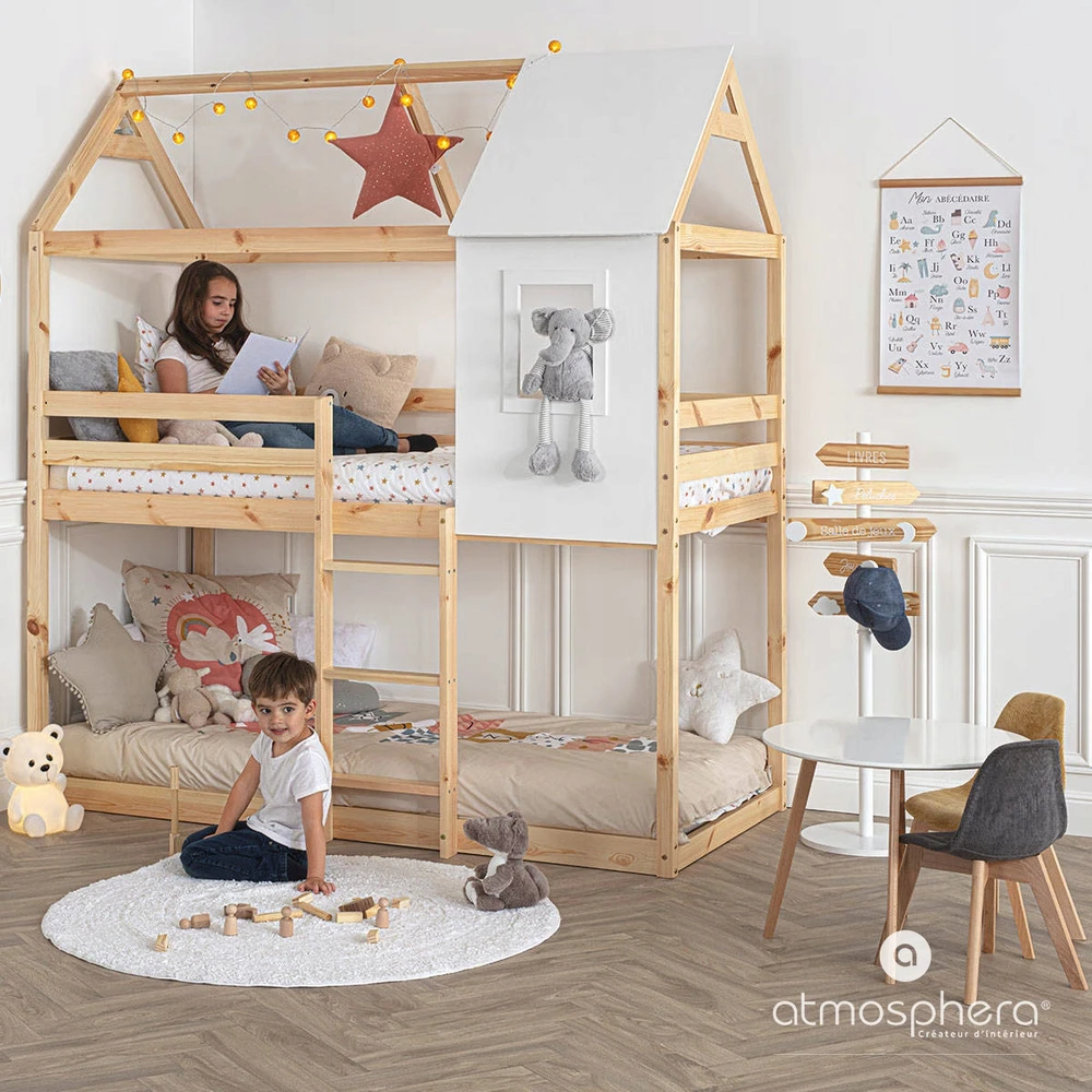 Atmosphera Naktinė lempa vaikams Baltas MIŚ LED na baterie