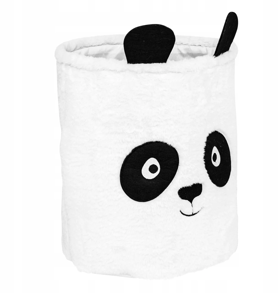 Atmosphera Pudełko na zabawki 40 cm balta Panda organizer do pokoju dziecięcego