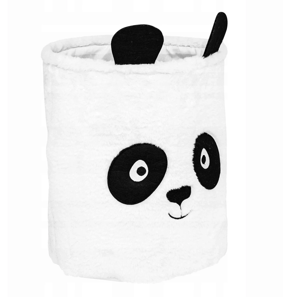 Atmosphera Pudełko na zabawki 40 cm balta Panda organizer do pokoju dziecięcego