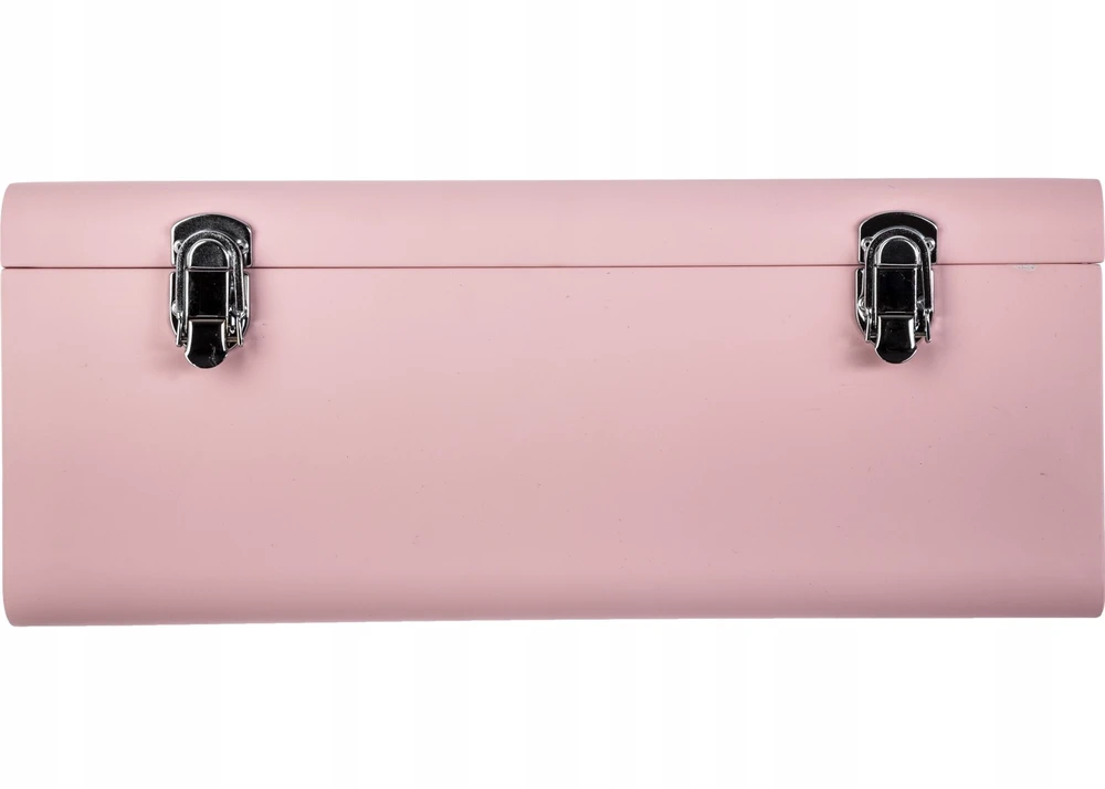 Atmosphera Rinkinys 2 rožinių metalinių dėžučių su rankenomis