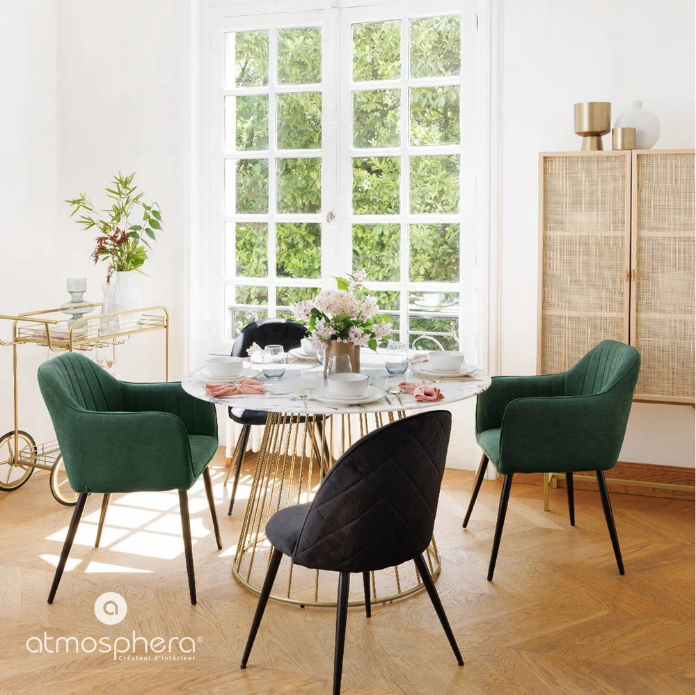 Atmosphera VELŪRINIS FOTOTELIS, elegantiškas, patogus, žalias VELIūrinis aksominis KĖDĖLIS, žalias