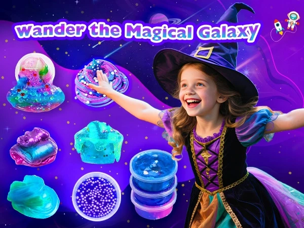 Atopdream Gamyklos laboratorijos gleivių kūrimo rinkinys: „Slime Galaxy Magic System“ pasidaryk pats