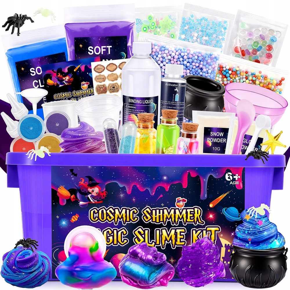 Atopdream Gamyklos laboratorijos gleivių kūrimo rinkinys: „Slime Galaxy Magic System“ pasidaryk pats