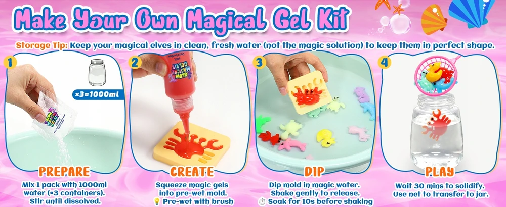 Atopdream „Magic Glow in the Dark“ „pasidaryk pats“ kūrybinis žaislas vaikams