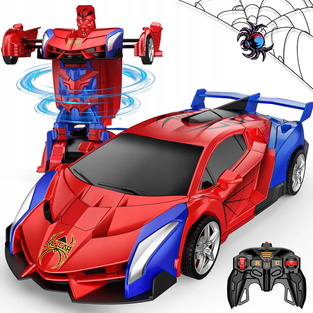 Atopdream Nuotoliniu būdu valdomas automobilis AUTO SPIDER 2in1 robotas 360° sukimosi LED efektai