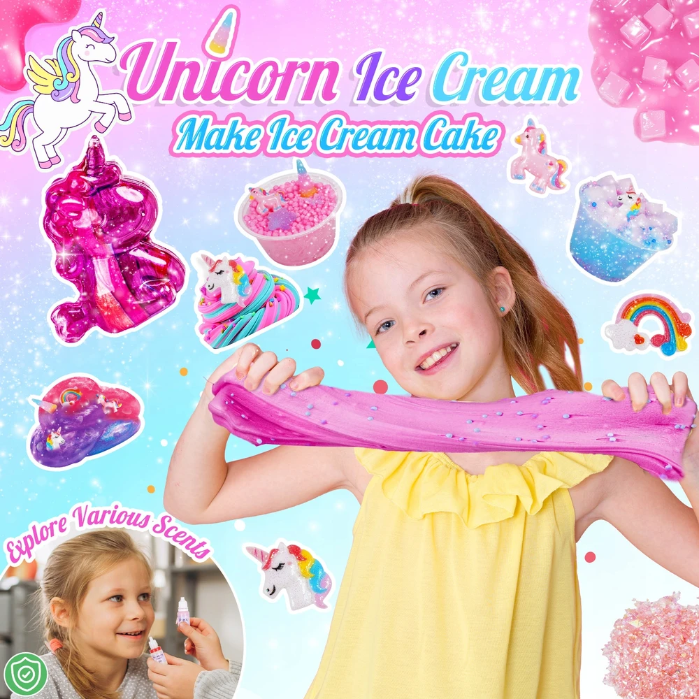 ATOPDREAM Slime du'jiao rinkinys skaidrių demonstravimui, kūrybingoms dovanoms kurti