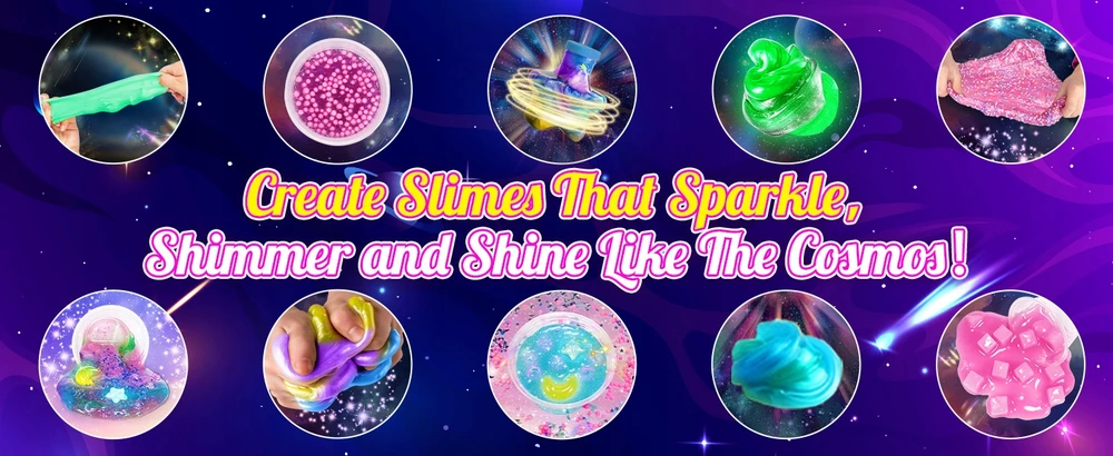 ATOPDREAM „Slime Galaxy Magic System“ pasidaryk pats, kaliosios jutimo medžiagos, šaunūs žaislai