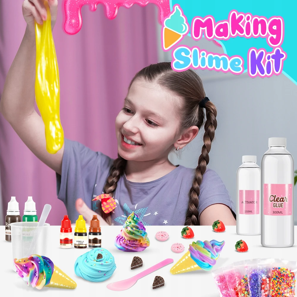 ATOPDREAM Slime ledai, kaliosios jutiminės medžiagos, šaunūs žaislai vaikams