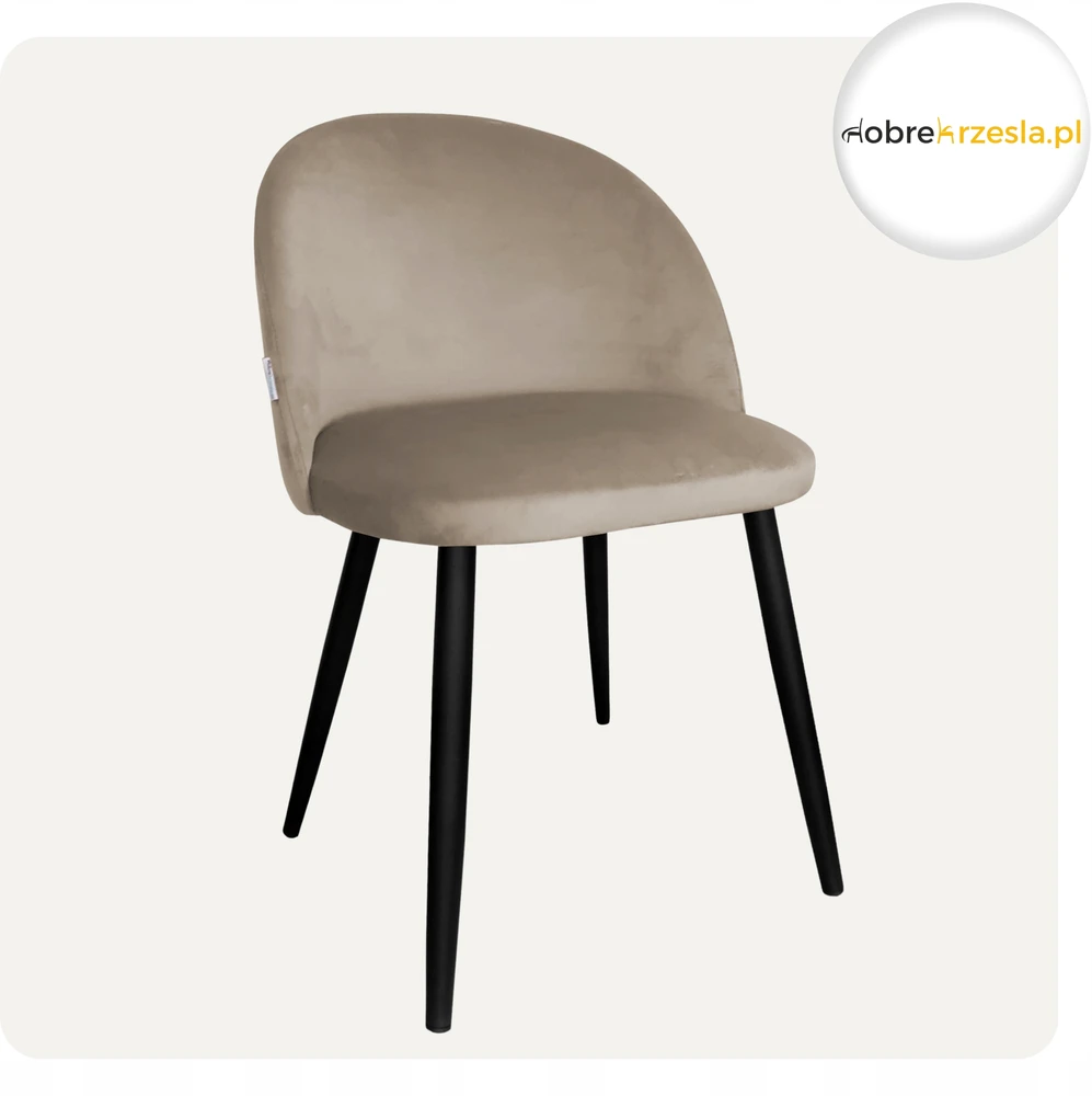 Atos Minkšta svetainės valgomojo kėdė Colin Leg Juodas MG09 Elegant