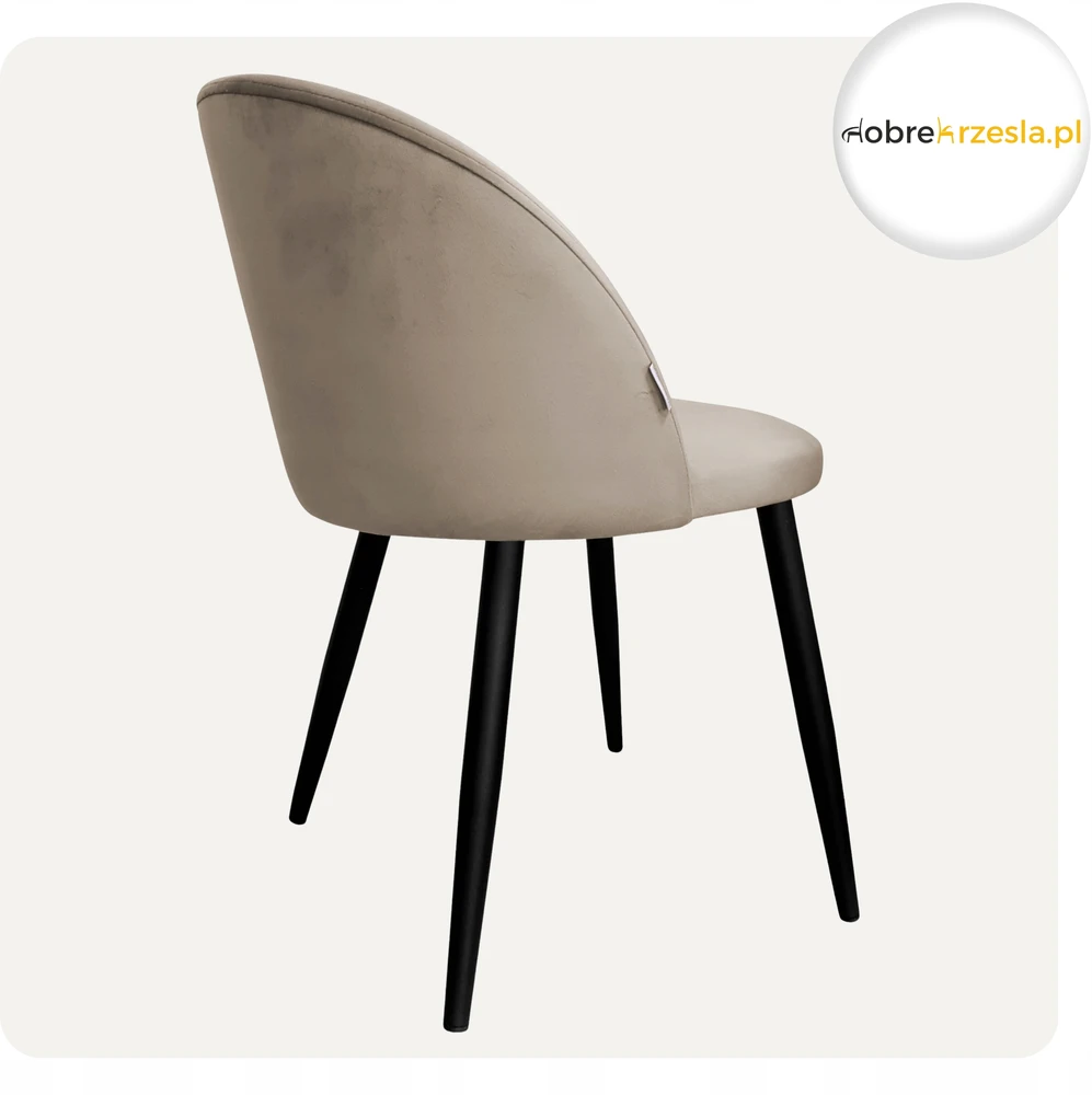 Atos Minkšta svetainės valgomojo kėdė Colin Leg Juodas MG09 Elegant