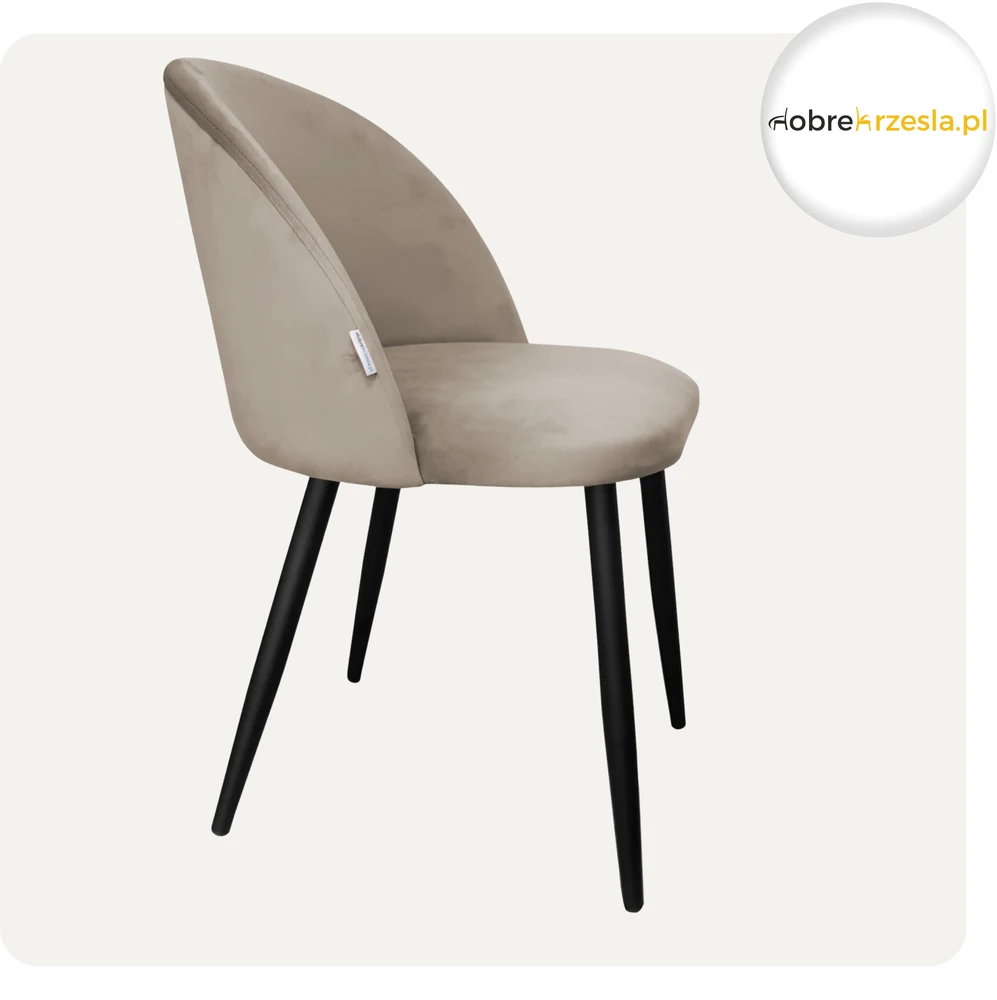 Atos Minkšta svetainės valgomojo kėdė Colin Leg Juodas MG09 Elegant