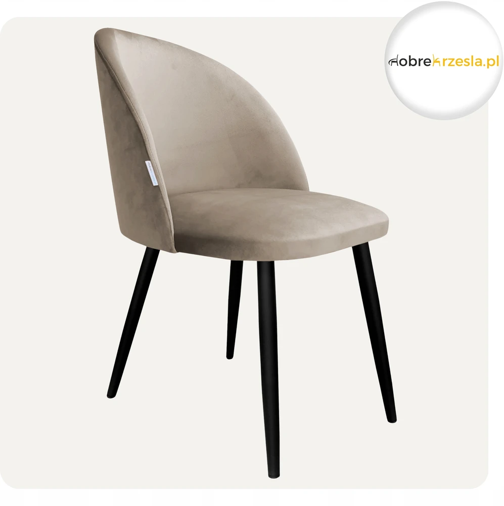 Atos Minkšta svetainės valgomojo kėdė Colin Leg Juodas MG09 Elegant