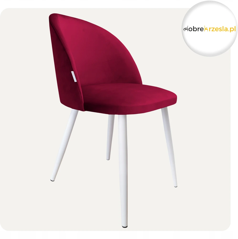 Atos Veliūrinė Colin minkšta kėdė, balta koja MG31 Perfect Modern Interior