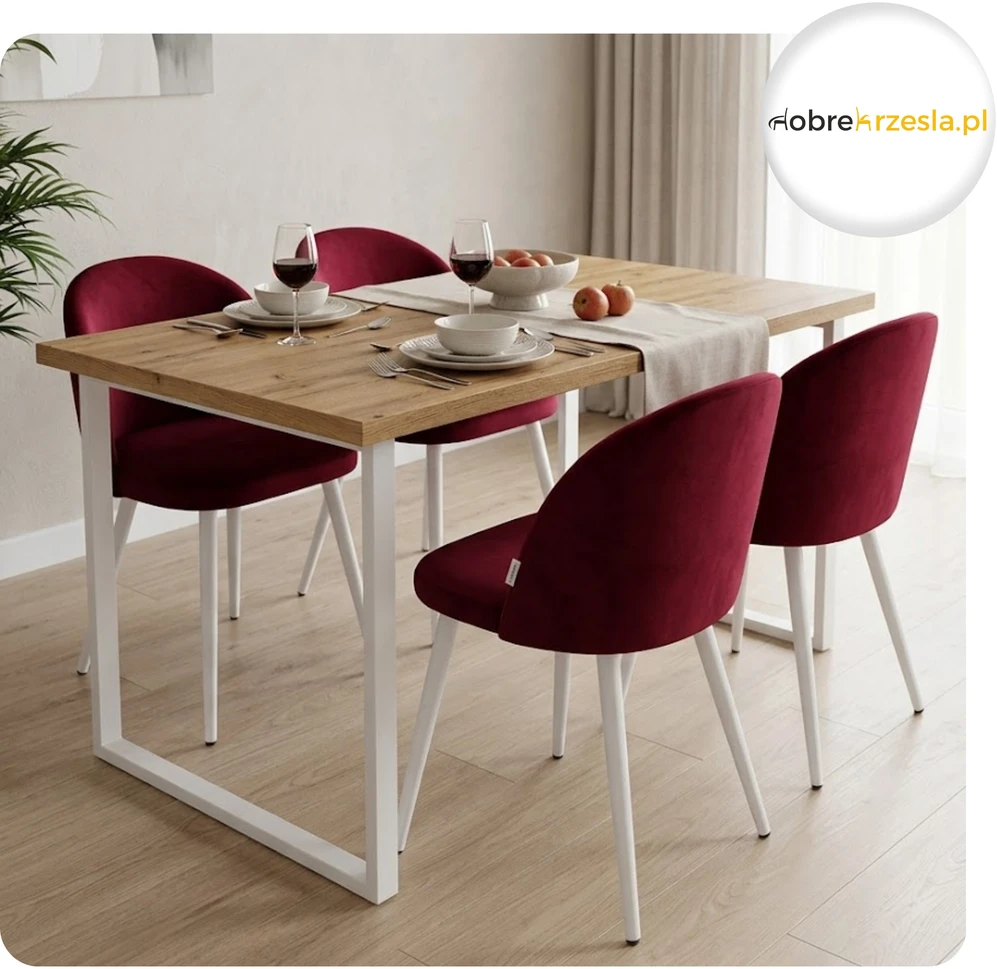 Atos Veliūrinė Colin minkšta kėdė, balta koja MG31 Perfect Modern Interior
