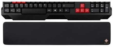 Klaviatūra Atrama riešui DELTACO GAMING 440x95x18mm, juoda / GAM-003