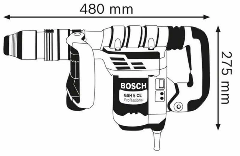 Atskėlimo plaktukas Bosch GSH5CE