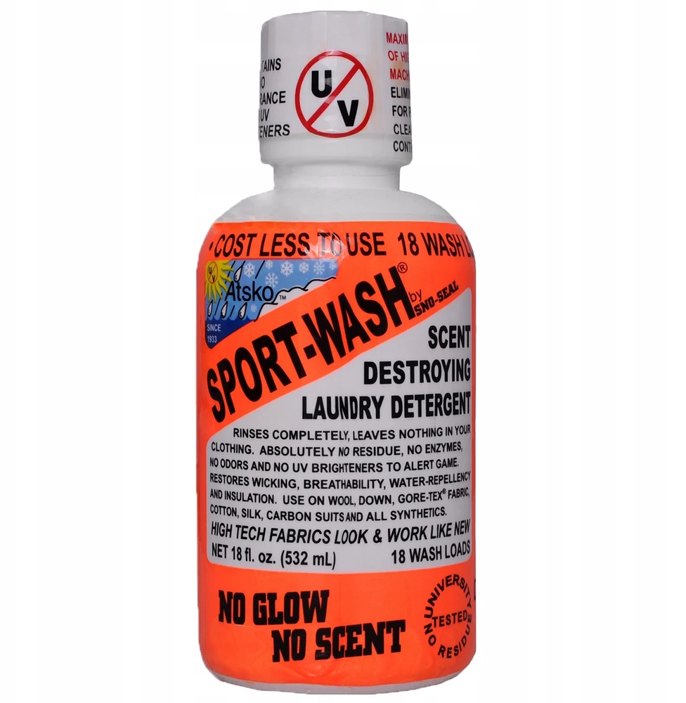 ATSKO plovimo skystis, 532 ml SPORT drabužių