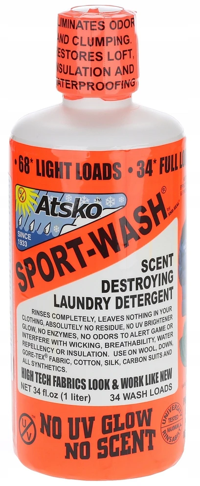 ATSKO plovimo skystis, 532 ml SPORT drabužių