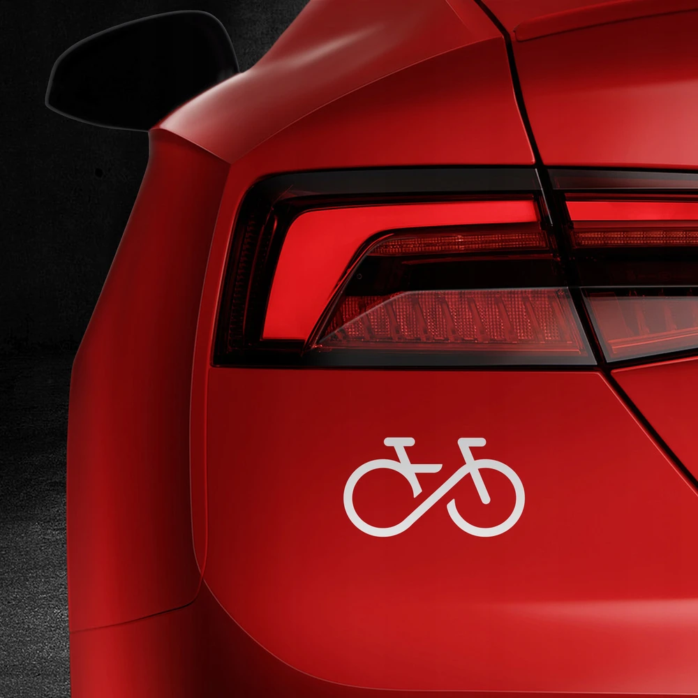 Atspindinti lipdukas "rower Forever" automobiliui