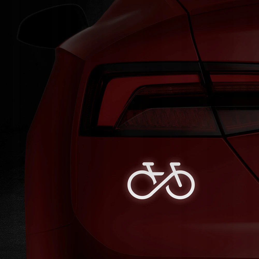 Atspindinti lipdukas "rower Forever" automobiliui