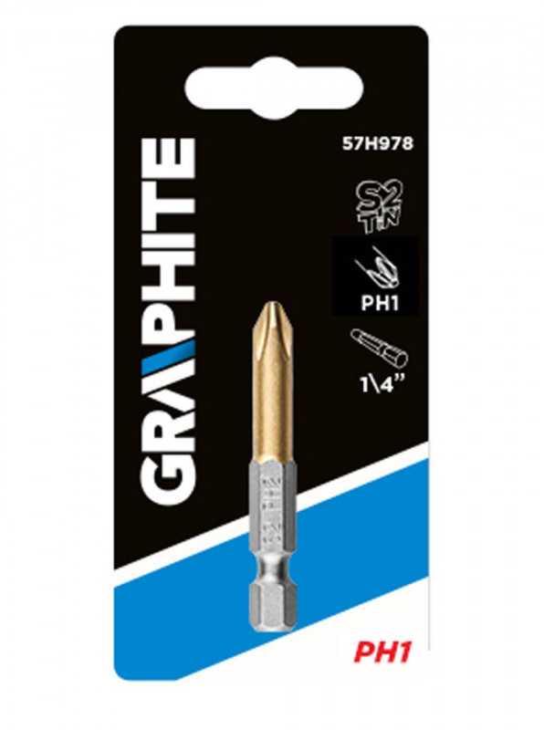 Atsuktuvo antgalis GRAPHITE PH1 50mm 1/4"