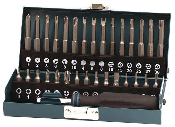 KS Tools Atsuktuvų ir Antgalių Komplektas, 39 Vnt.