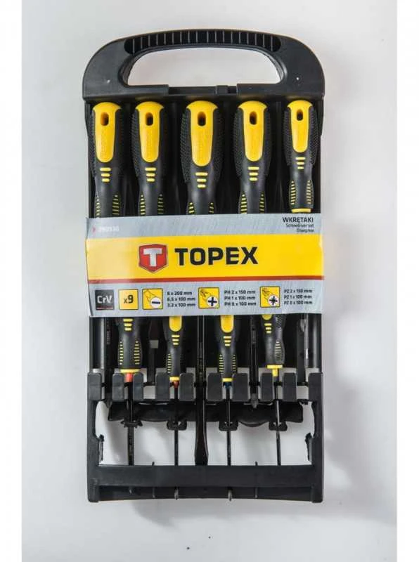 Atsuktuvų rinkinys TOPEX Torx 9 vnt. su magnetiniu antgaliu