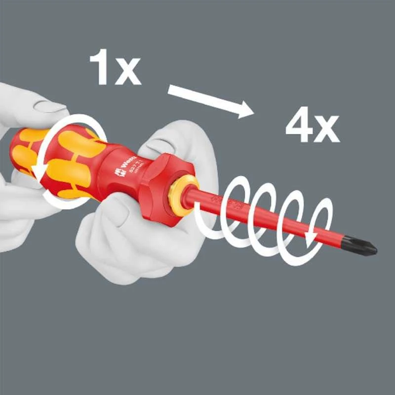16 dalių atsuktuvų rinkinys WERA KK Turbo i 1 VDE