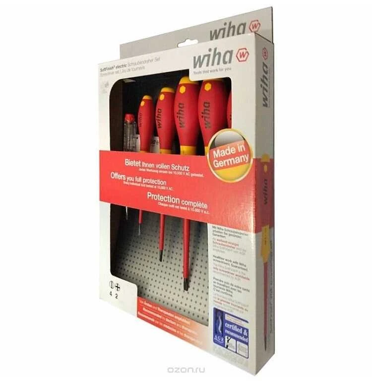 Atsuktuvų elektrikui rinkinys WIHA SoftFinish Phillips (6 vnt.)