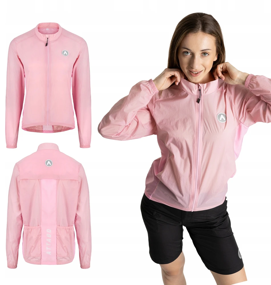ATTABO Cahayo Jacket Neperpučiama moteriška dviratininko striukė, rožinė M