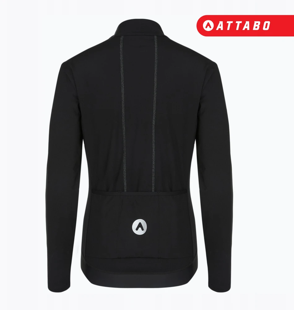 ATTABO FLEERO REF moteriškas dviratininkų megztinis, izoliuotas, juodas, XL