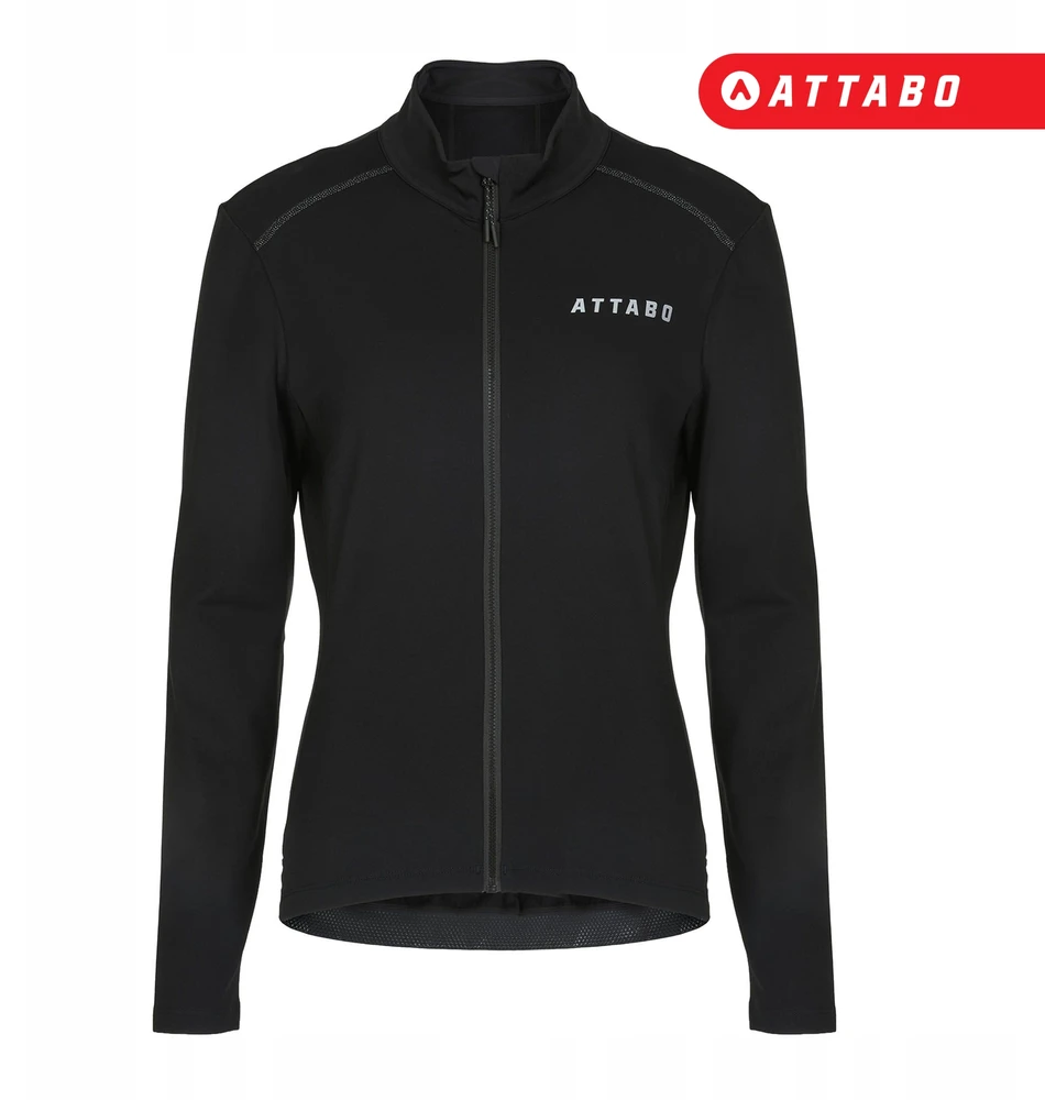 ATTABO FLEERO REF moteriškas dviratininkų megztinis, izoliuotas, juodas, XL