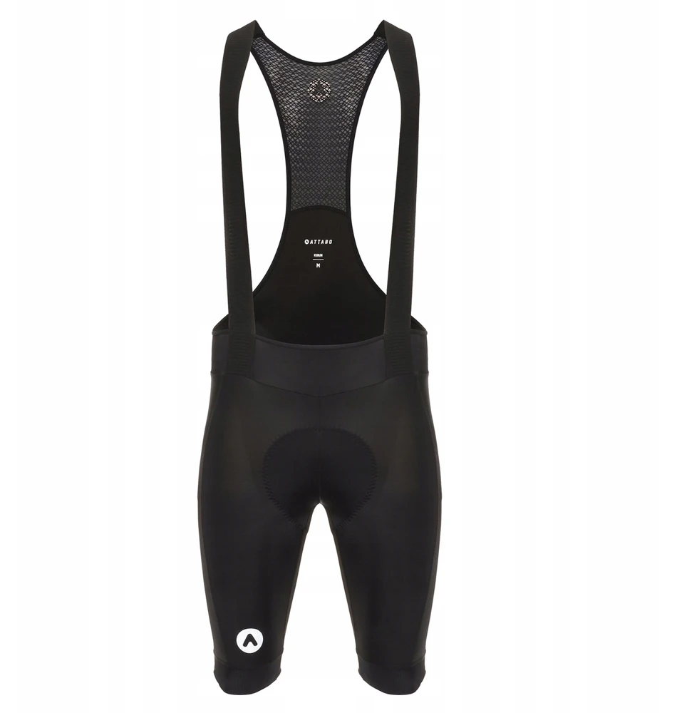 ATTABO Kirun Bib Shorts vyriški šortai dviratininkams juodi L FOAM INSERT