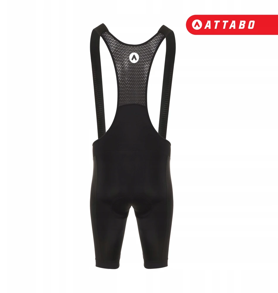 ATTABO Kirun Bib Shorts vyriški šortai dviratininkams juodi L FOAM INSERT